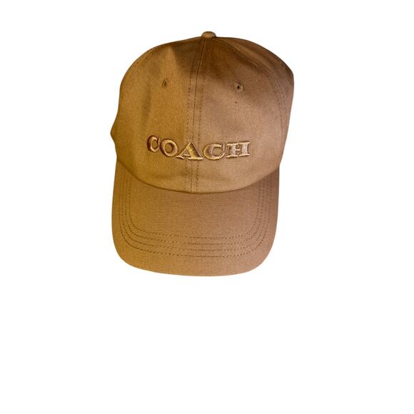 Vintage Coach Khaki Baseball Hat – Minimal Logo – Y2K Dad Cap - Picture 4 of 4